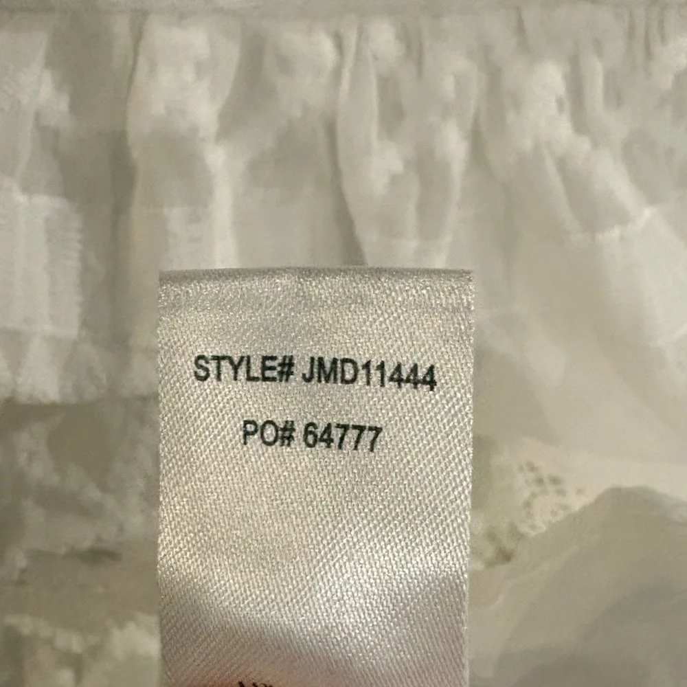 LULUS All Is Love White Tiered Midi Dress S Lace Bridal Shower Rehearsal Dinner - Picture 10 of 11